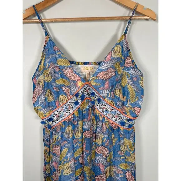 Anthropologie Verb by Pallavi Singhee Vineyard Tiered Maxi Dress Womens Size 4 - Picture 3 of 11